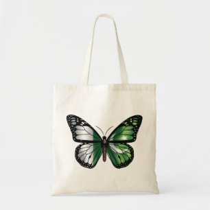 Pakistan butterfly monarch flag tote bag