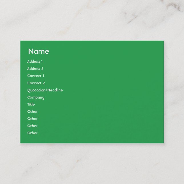 Pakistan - Chubby Business Card (Front)