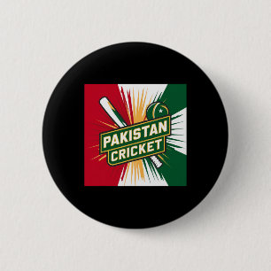Pakistan Cricket Jersey Cricket Flag Of Pakistan 1 2 Inch Round Button