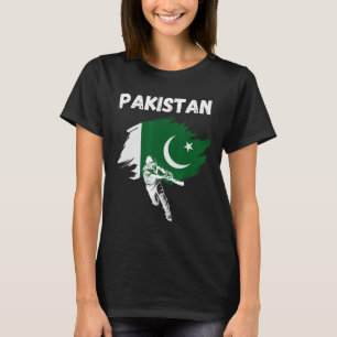 Pakistan Cricket Jersey Cricket Flag Of Pakistan  T-Shirt