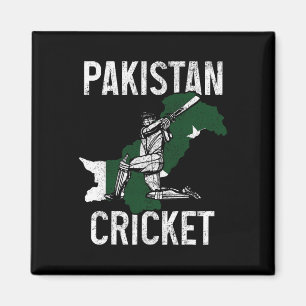 Pakistan Cricket Player Pakistani Flag Pride Vinta Magnet