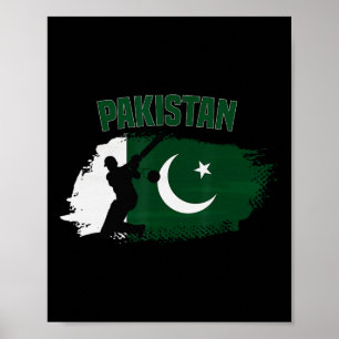 Pakistan Cricket Supporters Flag Pakistan Cricket  Poster