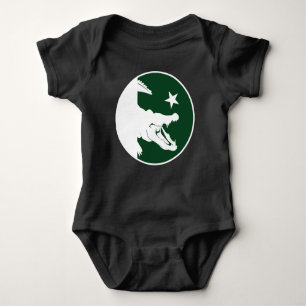 Pakistan Crocodile Pakistani National Animal Flag Baby Bodysuit