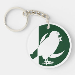 Pakistan Falcon Pakistani National Animal Flag Keychain