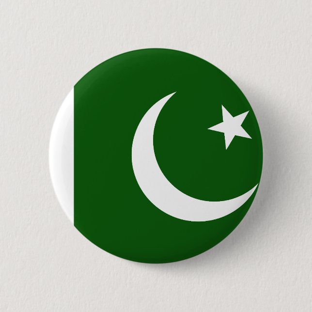 Pakistan Flag 2 Inch Round Button (Front)