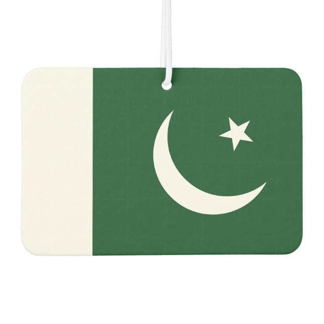 Pakistan Flag Air Freshener (Front)