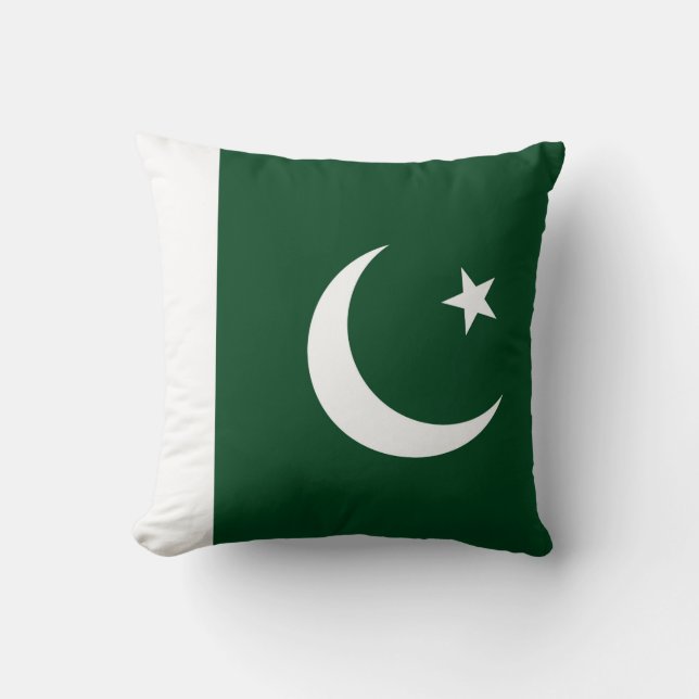 Pakistan Flag American MoJo Pillow (Front)