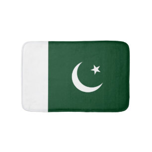 Pakistan flag bath mat