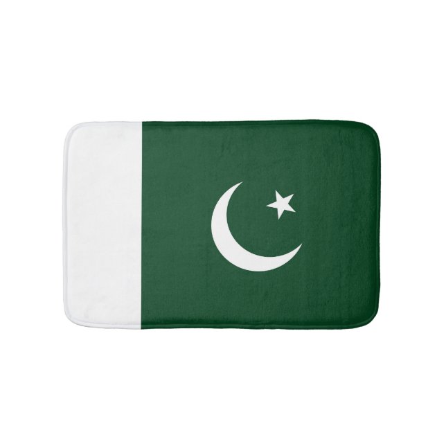 Pakistan flag bath mat (Front)
