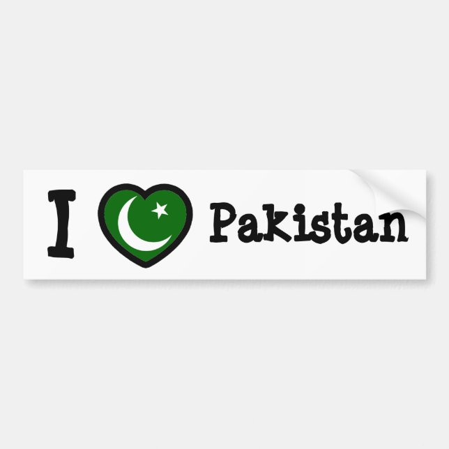 Pakistan Flag Bumper Sticker (Front)