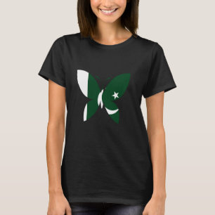 Pakistan Flag Butterfly Pakistani Pride Pakistani T-Shirt