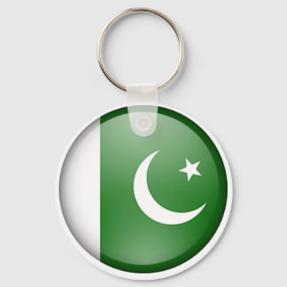 pakistan flag circle keychain