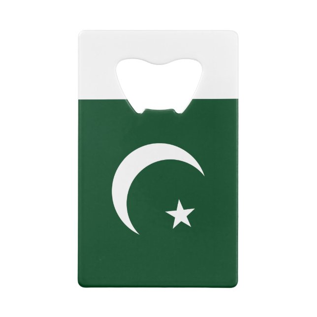 Pakistan Flag Credit Card Bottle Opener (Back)