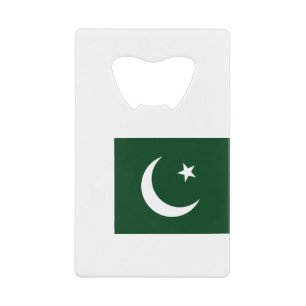 Pakistan Flag Credit Card Bottle Opener