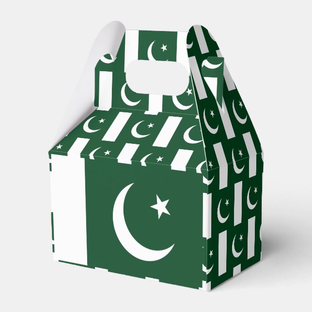 Pakistan Flag Favor Box (Back Side)