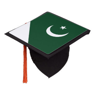 Pakistan flag graduation cap topper
