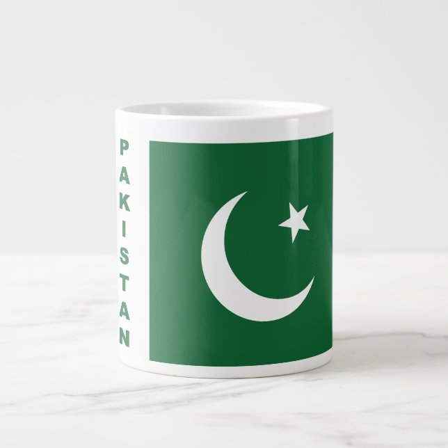 Pakistan Flag  Large Coffee Mug (Front)