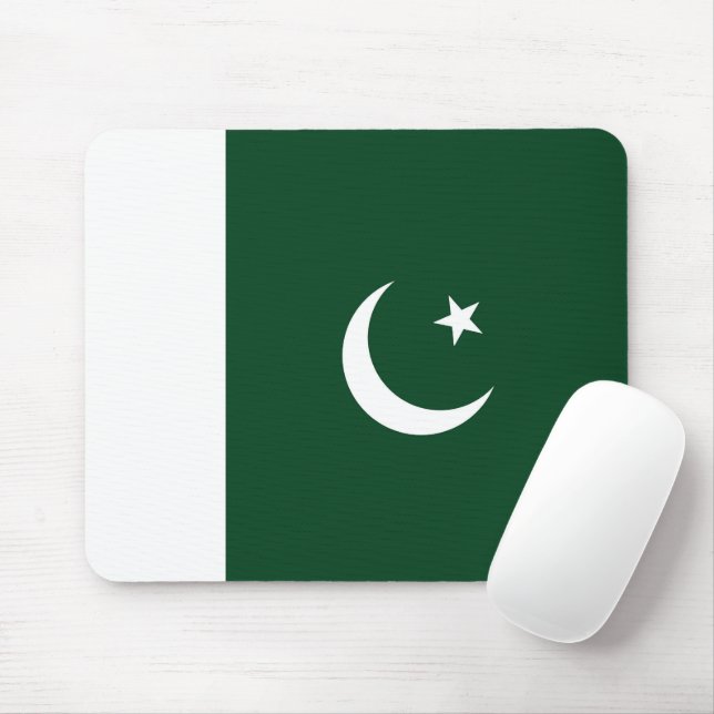 Pakistan flag mouse pad (With Mouse)