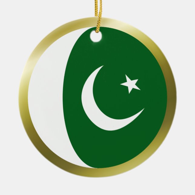 Pakistan Flag Ornament (Front)