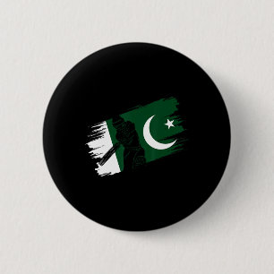 Pakistan Flag Pakistan Cricket Fan Player Coach Um 2 Inch Round Button