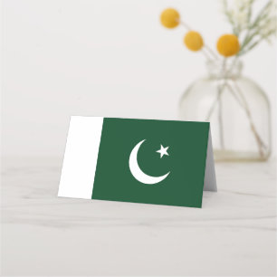 Pakistan flag place card