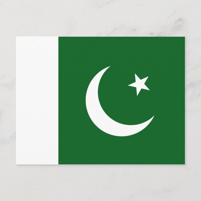 Pakistan Flag Postcard (Front)