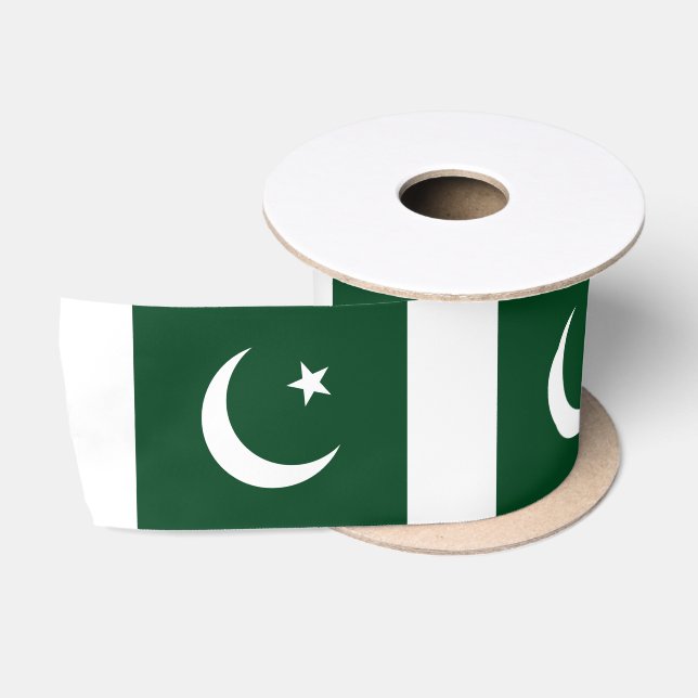 Pakistan Flag Satin Ribbon (Spool)