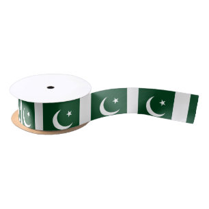 Pakistan Flag Satin Ribbon