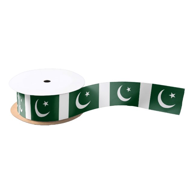 Pakistan Flag Satin Ribbon (Spool)