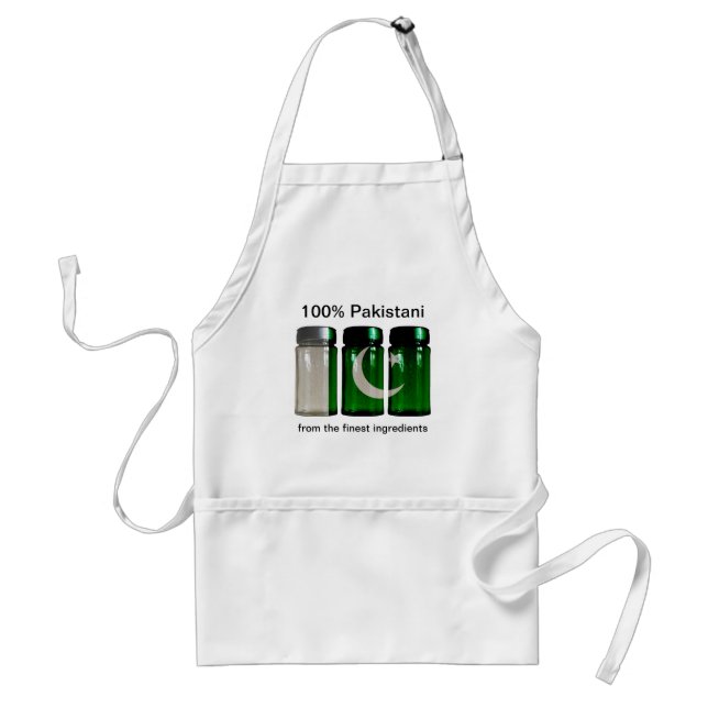Pakistan Flag Spice Jars Apron (Front)