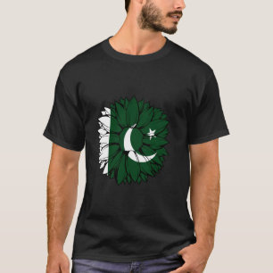 Pakistan Flag Sunflower Pakistani Pride Pakistani  T-Shirt