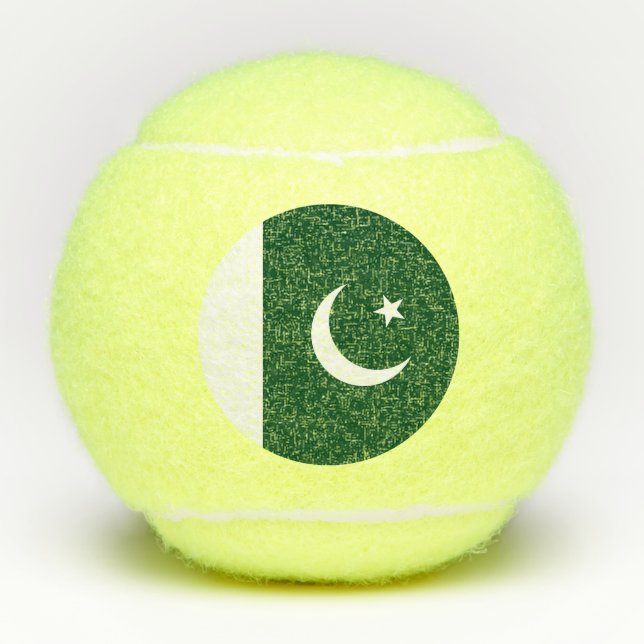 Pakistan Flag Tennis Balls (Front)