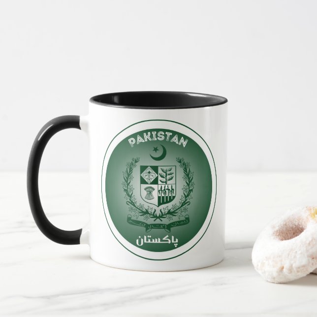 Pakistan Heritage Emblem Mug (With Donut)