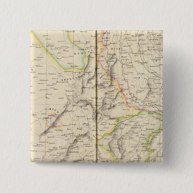 Pakistan, India 82 2 Inch Square Button (Front)