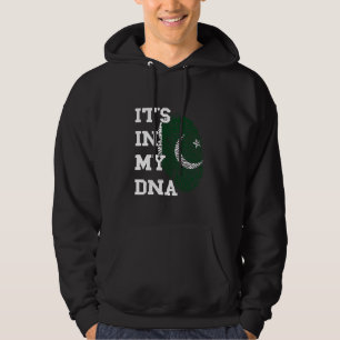 Pakistan It's In My DNA Pakistani Flag Heart Pakis Hoodie