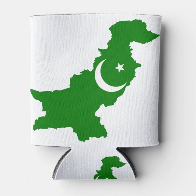 Pakistan Map Can Cooler (Front)