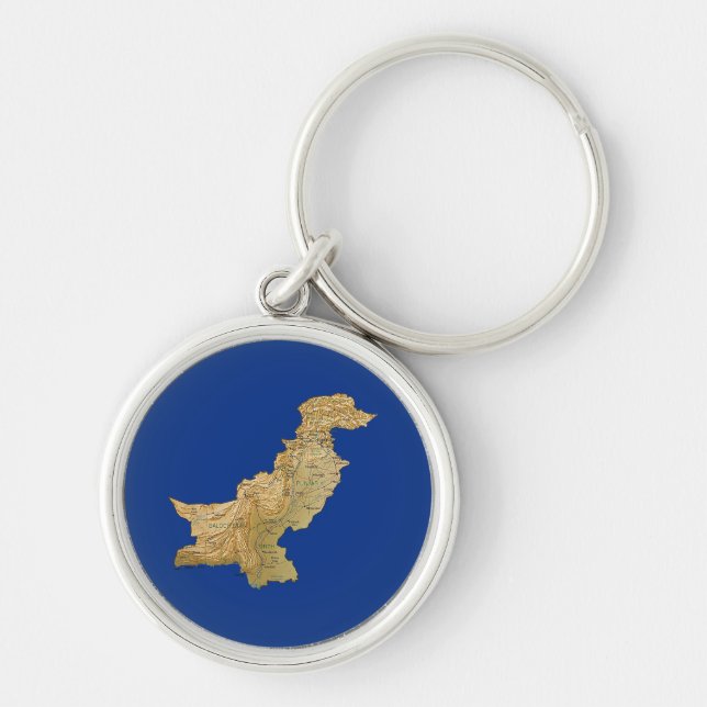 Pakistan Map Keychain (Front)