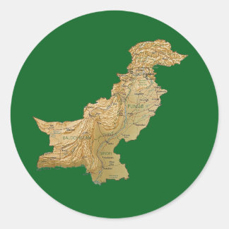 Pakistan Map Sticker