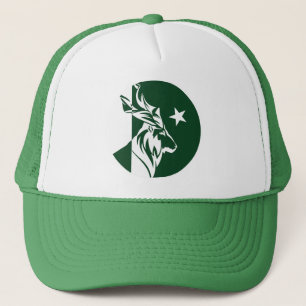 Pakistan Markhor Pakistani National Animal Flag Trucker Hat