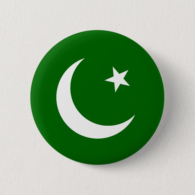 Pakistan Muslim League, Colombia flag 2 Inch Round Button (Front)