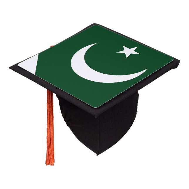 Pakistan & Pakistan Flag - Students / University G Graduation Cap Topper (Angled)