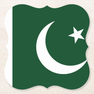 Pakistan (Pakistani) Flag Paper Coaster