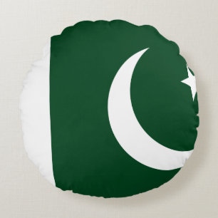 Pakistan (Pakistani) Flag Round Pillow