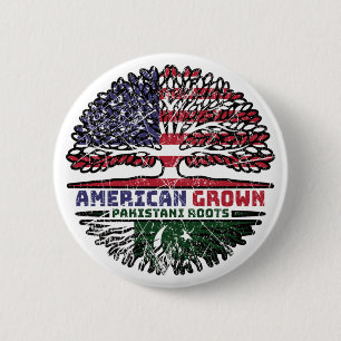 Pakistan Pakistani US American USA United States 2 Inch Round Button