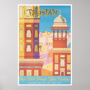 Pakistan Print Lahore Travel Poster Art (XR1920)a
