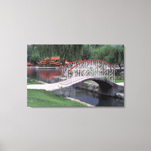 Pakistan, Skardu Region. Shangri La Lodge Canvas Print