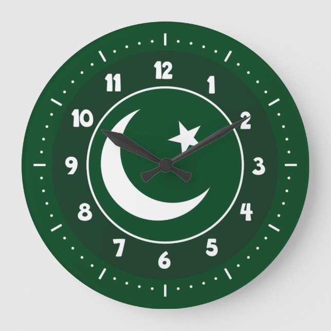 Pakistani flag clocks (Front)