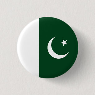 Pakistani Flag, Flag of Pakistan 1 Inch Round Button