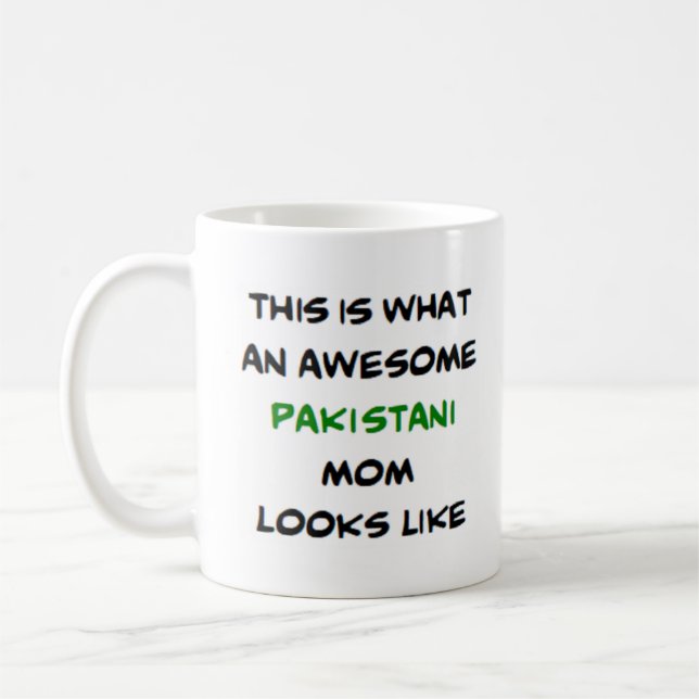 pakistani mom, awesome coffee mug (Left)