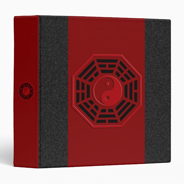 PaKua | dark red, black splatter Binder (Front/Spine)